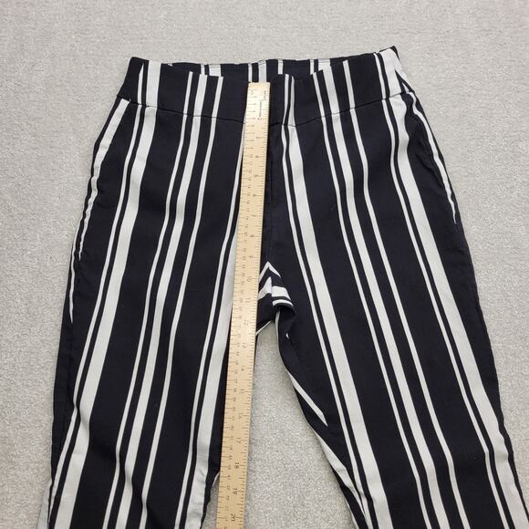 INC International Concepts Women’s 8 Striped Black White Straight Leg Pants - Picture 4 of 8